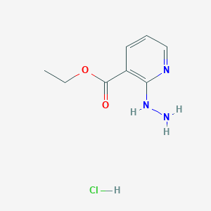 molecular formula C8H12ClN3O2 B1486174 Ethyl 2-hydrazinonicotinate hydrochloride CAS No. 2205384-74-1