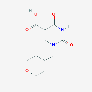 2,4-dioxo-1-((tetrahydro-2H-pyran-4-yl)methyl)-1,2,3,4-tetrahydropyrimidine-5-carboxylic acid