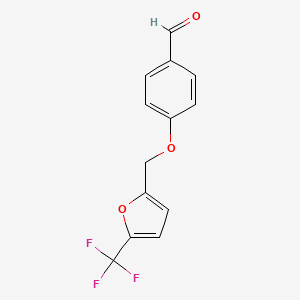 4-((5-(Trifluoromethyl)furan-2-yl)methoxy)benzaldehyde