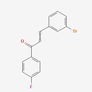 molecular formula C15H10BrFO B14861756 3-(3-Bromophenyl)-1-(4-fluorophenyl)prop-2-en-1-one 