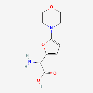 2-Amino-2-(5-morpholinofuran-2-yl)acetic acid