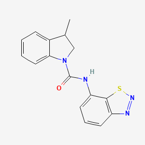 molecular formula C16H14N4OS B1486178 N-(1,2,3-Benzothiadiazol-7-yl)-3-methyl-1-indolinecarboxamide CAS No. 2208787-22-6