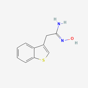 2-(1-Benzothiophen-3-yl)-N'-hydroxyethanimidamide