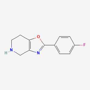 molecular formula C12H11FN2O B14861802 2-(4-Fluorophenyl)-4,5,6,7-tetrahydrooxazolo[4,5-C]pyridine CAS No. 944903-48-4