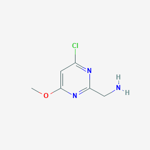 molecular formula C6H8ClN3O B14861827 (4-Chloro-6-methoxypyrimidin-2-YL)methanamine CAS No. 944903-85-9