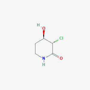 (3S,4R)-3-chloro-4-hydroxypiperidin-2-one