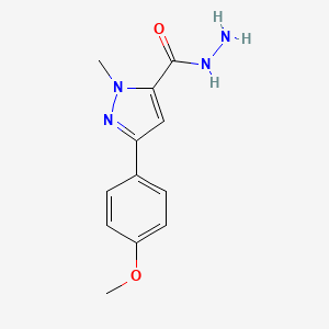 3-(4-Methoxyphenyl)-1-methyl-1H-pyrazole-5-carbohydrazide