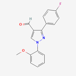 3-(4-Fluorophenyl)-1-(2-methoxyphenyl)-1H-pyrazole-4-carbaldehyde