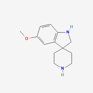 molecular formula C13H18N2O B14861863 5-Methoxy-1,2-dihydro-1'H-spiro[indole-3,4'-piperidine] CAS No. 944901-05-7