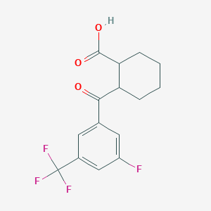 cis-2-(3-Fluoro-5-(trifluoromethyl)benzoyl)cyclohexanecarboxylic acid