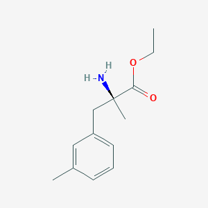 molecular formula C13H19NO2 B14861924 Alanine, 2-methyl-3-(M-methylphenyl), ethyl ester 