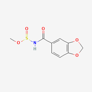 molecular formula C9H9NO5S B1486195 Methyl 1,3-benzodioxol-5-ylcarbonylamidosulfite CAS No. 2208786-86-9