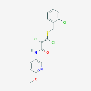 (Z)-2,3-dichloro-3-(2-chlorobenzylthio)-N-(6-methoxypyridin-3-yl)acrylamide