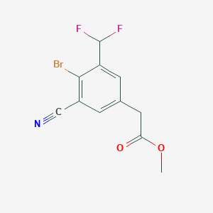 Methyl 4-bromo-3-cyano-5-(difluoromethyl)phenylacetate