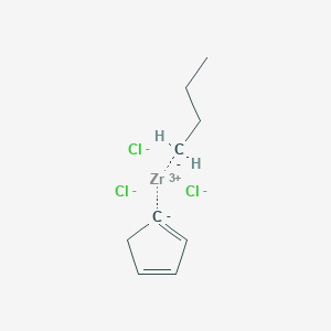 molecular formula C9H14Cl3Zr-2 B1486200 N-Butylcyclopentadienylzirconiumtrichloride CAS No. 329735-75-3