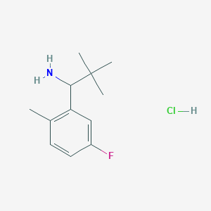 (R)-1-(5-Fluoro-2-methylphenyl)-2,2-dimethylpropan-1-amine hcl