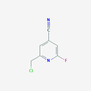 2-(Chloromethyl)-6-fluoroisonicotinonitrile