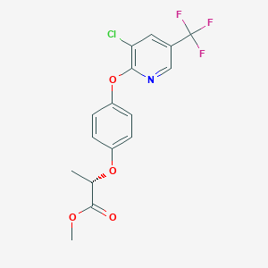 molecular formula C16H13ClF3NO4 B1486203 methyl (2S)-2-(4-{[3-chloro-5-(trifluoromethyl)pyridin-2-yl]oxy}phenoxy)propanoate CAS No. 116661-27-9