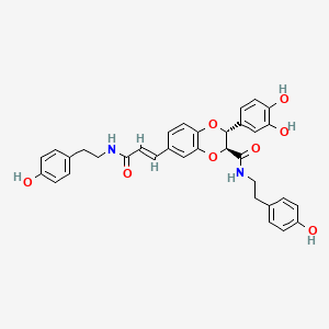 molecular formula C34H32N2O8 B14862036 Cannabisin M 