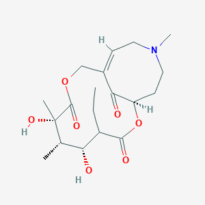 molecular formula C19H29NO7 B14862042 (1R,5R,6S,7S,11Z)-4-ethyl-5,7-dihydroxy-6,7,14-trimethyl-2,9-dioxa-14-azabicyclo[9.5.1]heptadec-11-ene-3,8,17-trione 