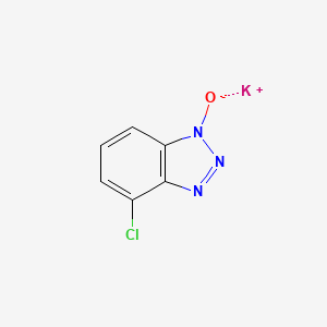 molecular formula C6H3ClKN3O B1486205 Potassium 4-chloro-1H-1,2,3-benzotriazol-1-olate CAS No. 2203015-36-3