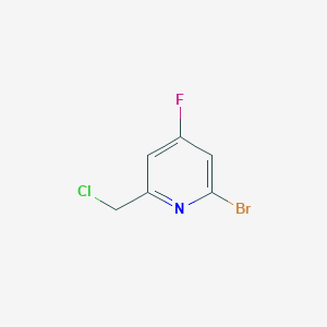 2-Bromo-6-(chloromethyl)-4-fluoropyridine