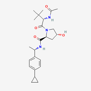 (2S,4R)-1-((S)-2-Acetamido-3,3-dimethylbutanoyl)-N-((S)-1-(4-cyclopropylphenyl)ethyl)-4-hydroxypyrrolidine-2-carboxamide