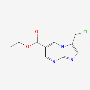 molecular formula C10H10ClN3O2 B14862084 Ethyl 3-(chloromethyl)imidazo[1,2-A]pyrimidine-6-carboxylate 