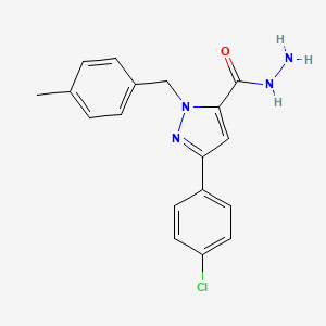 1-(4-Methylbenzyl)-3-(4-chlorophenyl)-1H-pyrazole-5-carbohydrazide