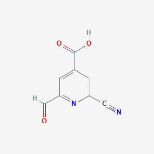 2-Cyano-6-formylisonicotinic acid