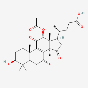 (4R)-4-[(3S,10S,12S,13R,14R,17R)-12-acetyloxy-3-hydroxy-4,4,10,13,14-pentamethyl-7,11,15-trioxo-1,2,3,5,6,12,16,17-octahydrocyclopenta[a]phenanthren-17-yl]pentanoic acid