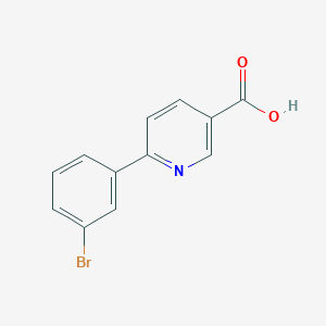 molecular formula C12H8BrNO2 B14862106 6-(3-Bromophenyl)nicotinic acid 