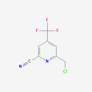 6-(Chloromethyl)-4-(trifluoromethyl)pyridine-2-carbonitrile