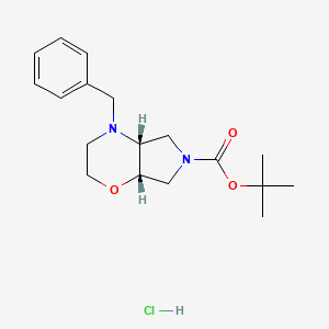 Cis-Tert-Butyl 4-Benzylhexahydropyrrolo[3,4-B][1,4]Oxazine-6(2H)-Carboxylate Hydrochloride