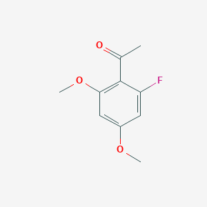 molecular formula C10H11FO3 B14862172 1-(2-Fluoro-4,6-dimethoxyphenyl)ethanone 