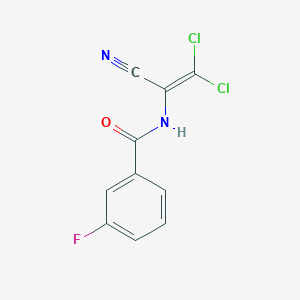 N-(2,2-dichloro-1-cyanoethenyl)-3-fluorobenzamide