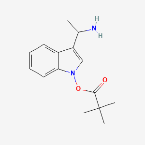 1-(1-[(2,2-Dimethylpropanoyl)oxy]-1H-indol-3-YL)ethanamine