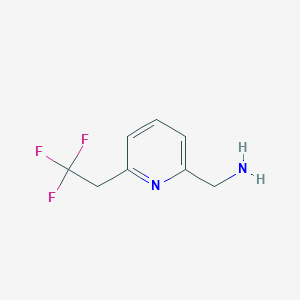 1-[6-(2,2,2-Trifluoroethyl)-2-pyridinyl]methanamine