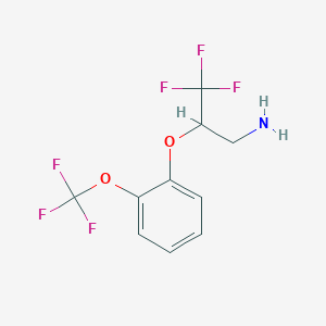 3,3,3-Trifluoro-2-(2-trifluoromethoxy-phenoxy)-propylamine