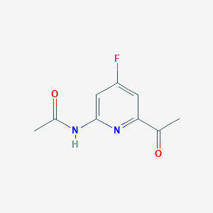 N-(6-Acetyl-4-fluoropyridin-2-YL)acetamide