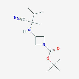 Tert-butyl 3-((2-cyano-3-methylbutan-2-yl)amino)azetidine-1-carboxylate