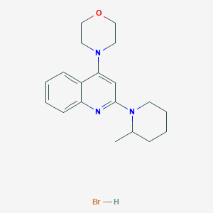 4-(2-(2-Methylpiperidin-1-yl)quinolin-4-yl)morpholine hydrobromide