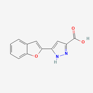 5-(benzofuran-2-yl)-1H-pyrazole-3-carboxylic acid