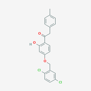 1-(4-(2,5-Dichlorobenzyloxy)-2-hydroxyphenyl)-2-p-tolylethanone