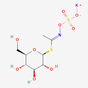 potassium;[(E)-1-[(2S,3R,4S,5S,6R)-3,4,5-trihydroxy-6-(hydroxymethyl)oxan-2-yl]sulfanylethylideneamino] sulfate