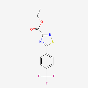 1,2,4-Thiadiazole-3-carboxylic acid, 5-[4-(trifluoromethyl)phenyl]-, ethyl ester