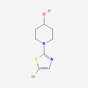 molecular formula C8H11BrN2OS B14862398 1-(5-Bromothiazol-2-YL)piperidin-4-OL 