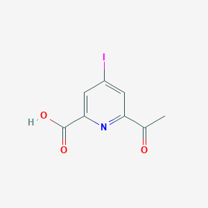 6-Acetyl-4-iodopyridine-2-carboxylic acid