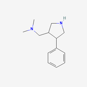 molecular formula C13H20N2 B1486247 N,N-Dimethyl(4-phenyl-3-pyrrolidinyl)methanamine CAS No. 2168447-94-5