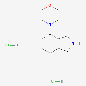 molecular formula C12H24Cl2N2O B1486248 4-(4-Morpholinyl)octahydro-1H-isoindole dihydrochloride CAS No. 2206968-34-3